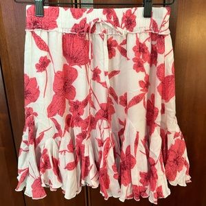 The Impeccable Pig floral mini skirt. Size M.